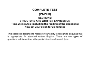 COMPLETE TEST (PAPER)