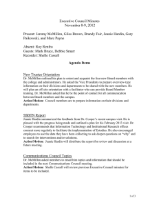 Executive Council Minutes November 8-9, 2012