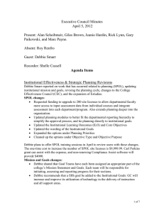 Executive Council Minutes April 5, 2012