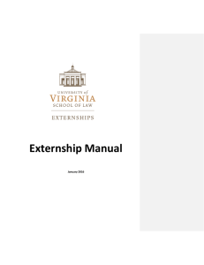 Externship Manual January 2016