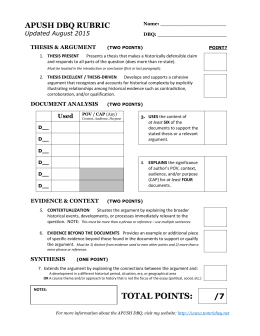 Parts Of A Character Analysis Essay