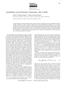 Nonequilibrium Activated Dissociative Chemisorption: SiH on Si(100)