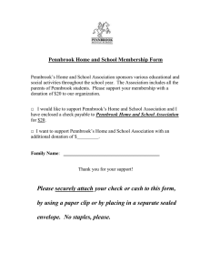 Pennbrook Home and School Membership Form