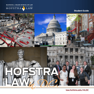 HOFSTRA LAW in D.C. law.hofstra.edu/HLDC