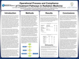 Operational Process and Compliance of Treatment Pathways in Radiation Medicine