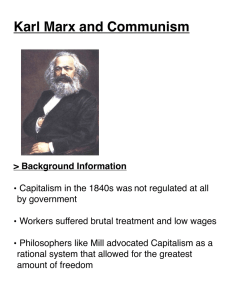 Karl Marx and Communism
