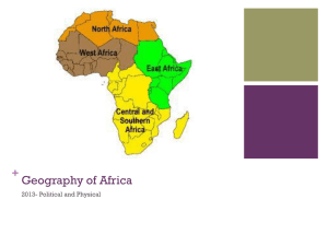 Geography of Africa + 2013- Political and Physical