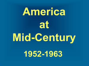 America at Mid-Century 1952-1963