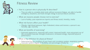 Fitness Review How is a person who is physically fit described?
