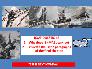 BOAT QUESTIONS 1. Why does ISHMAEL survive? of the final chapter.