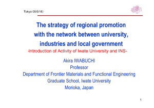 The strategy of regional promotion with the network between university,