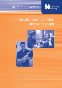 RCN Competences Palliative care for children and young people