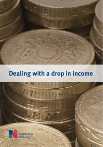 Dealing with a drop in income