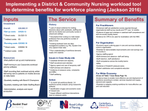 Implementing a District &amp; Community Nursing workload tool