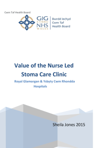 Value of the Nurse Led Stoma Care Clinic Sheila Jones 2015