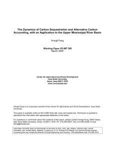 The Dynamics of Carbon Sequestration and Alternative Carbon