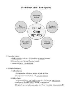 Fall of Qing Dynasty The Fall of China’s Last Dynasty