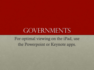 Governments For optimal viewing on the iPad, use