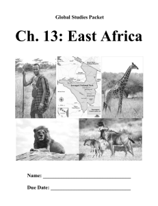 Ch. 13: East Africa