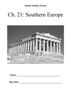 Ch. 21: Southern Europe