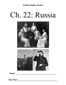 Ch. 22: Russia