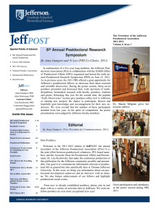 6 Annual Postdoctoral Research