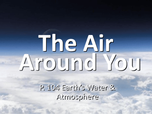 The Air Around You P. 104 Earth’s Water &amp; Atmosphere