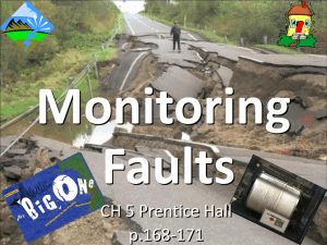 Monitoring Faults CH 5 Prentice Hall p.168-171