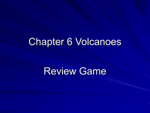 Chapter 6 Volcanoes Review Game