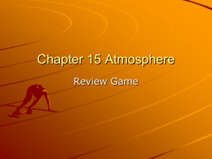 Chapter 15 Atmosphere Review Game