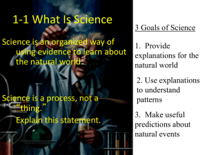 1-1 What Is Science