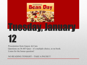 Tuesday, January 12