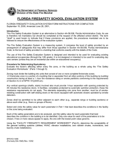 FLORIDA FIRESAFETY SCHOOL EVALUATION SYSTEM  T D