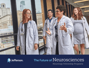 Neurosciences  The Future of Neurology Fellowship Programs