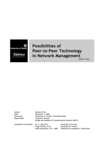 Possibilities of Peer-to-Peer Technology in Network Management