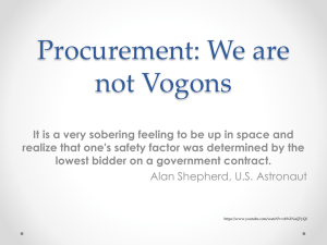 Procurement: We are not Vogons