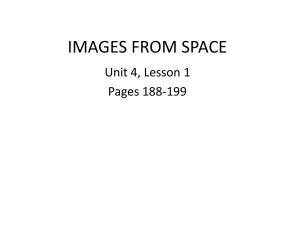 IMAGES FROM SPACE Unit 4, Lesson 1 Pages 188-199
