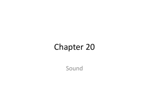 Chapter 20 Sound