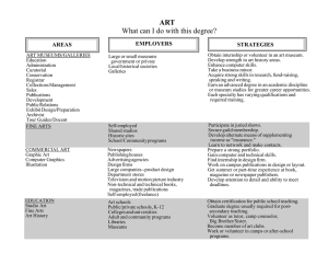 ART What can I do with this degree? EMPLOYERS STRATEGIES