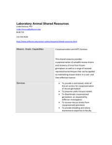 Laboratory Animal Shared Resources