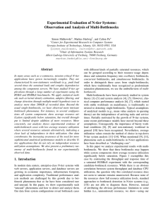 Experimental Evaluation of N-tier Systems: Observation and Analysis of Multi-Bottlenecks