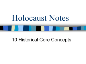 Holocaust Notes 10 Historical Core Concepts