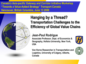 Canada’s Asia-pacific Gateway and Corridor Initiative Workshop