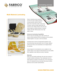 Multi-Material Laminating laminating process