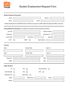 Student Employment Request Form