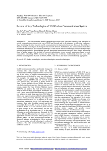Review of Key Technologies of 5G Wireless Communication System