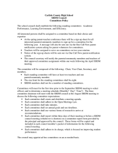 Carlisle County High School SBDM Council Committees Policy