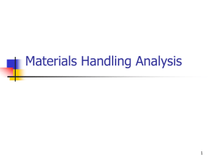 Materials Handling Analysis 1
