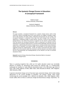 The Systemic Change Process in Education: A Conceptual Framework  Roberto Joseph