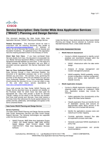Service Description: Data Center Wide Area Application Services
